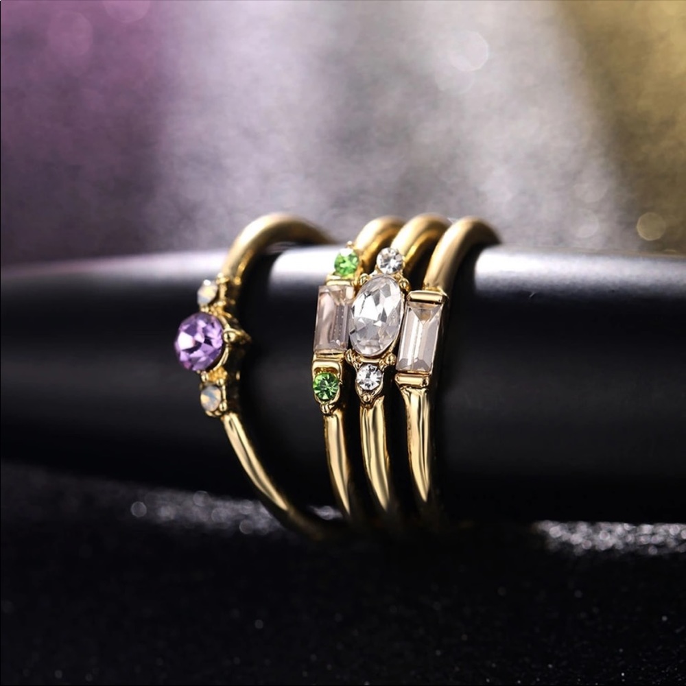 GISELE ♡  4 Rings GIFT SET Size 9 - Picture 2 of 6